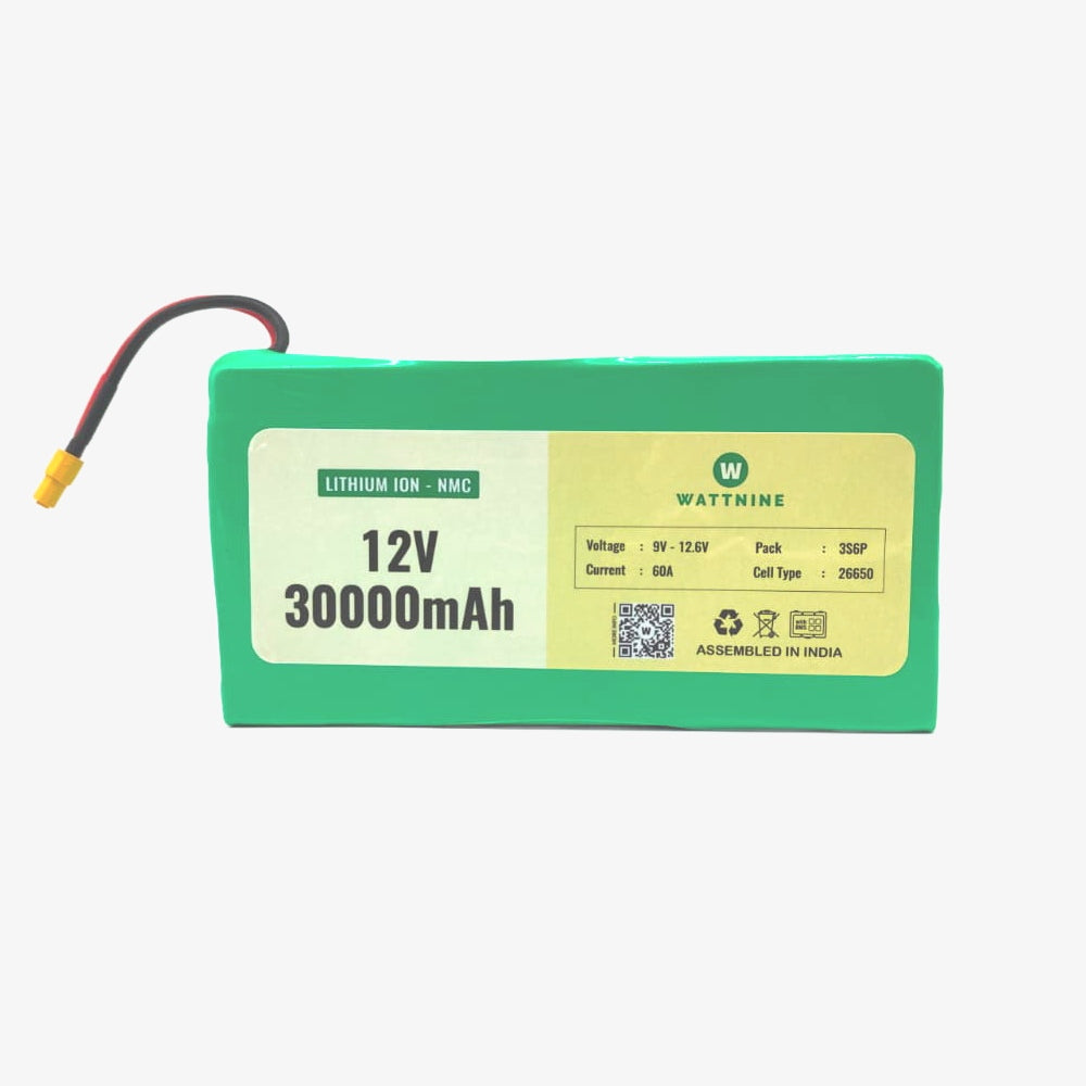 12V 30Ah Lithium Ion (NMC) Battery