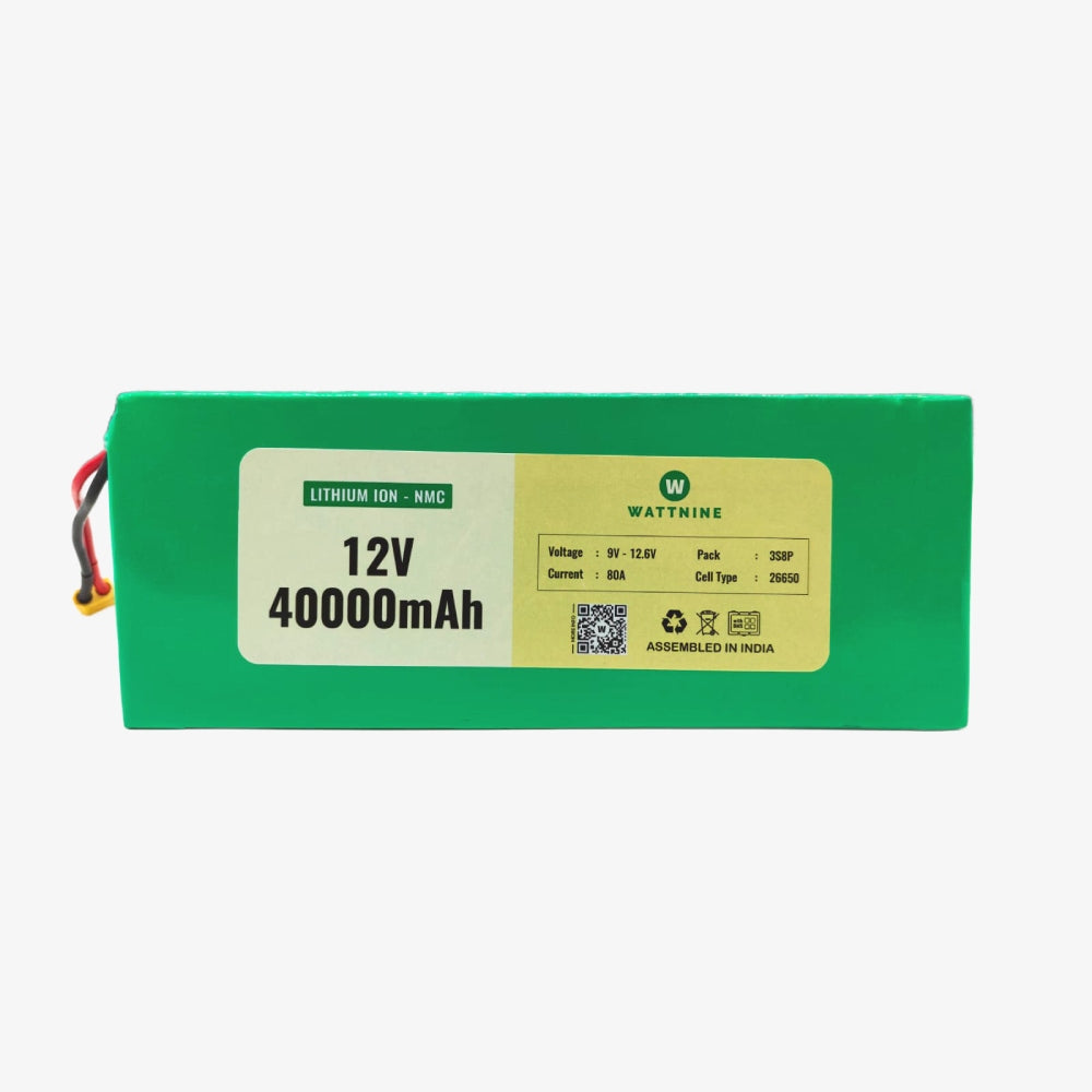 12V 40Ah Lithium Ion Battery Pack