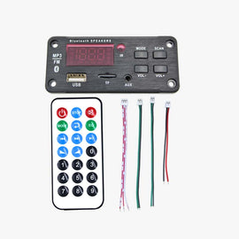 12V Bluetooth 5.0 MP3 Player WMA Decoder Board Module with Remote Control Power Amplifier Dual Channel 25W+25W-picture-13