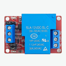 Load image into Gallery viewer, 12V 30A Single Channel Relay Module with Optocoupler High/Low Level Trigger