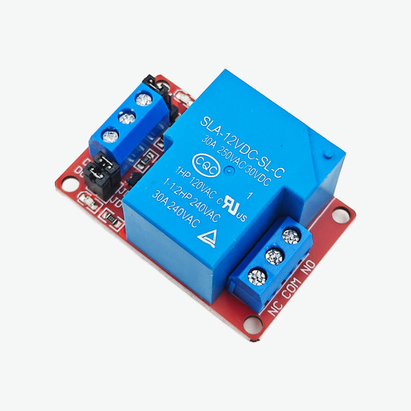 12V 30A Single Channel Relay Module with Optocoupler High/Low Level Trigger