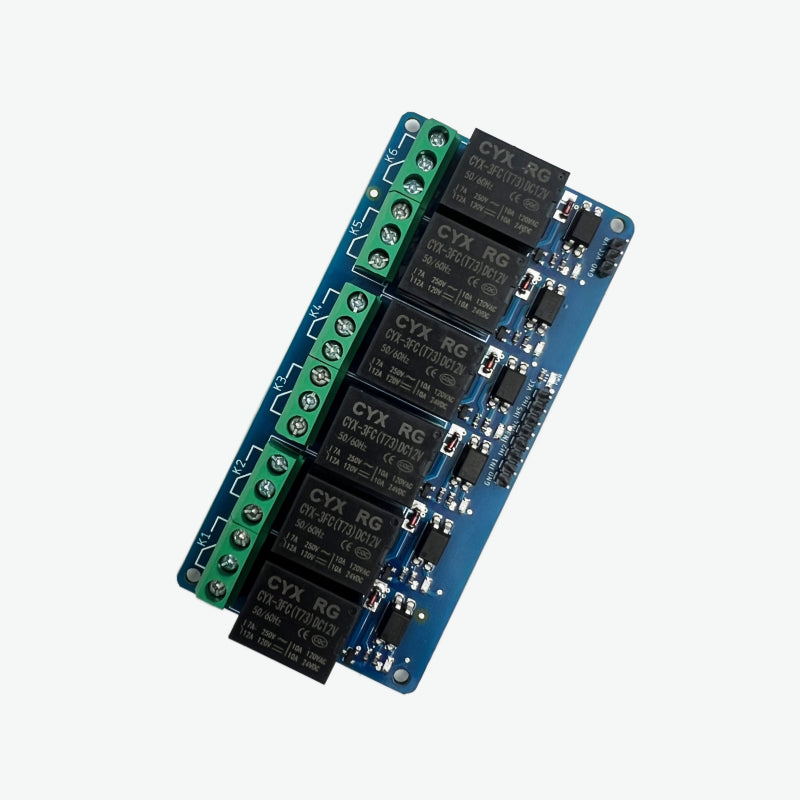12V 6 Channel Relay Module with Optocoupler – QuartzComponents