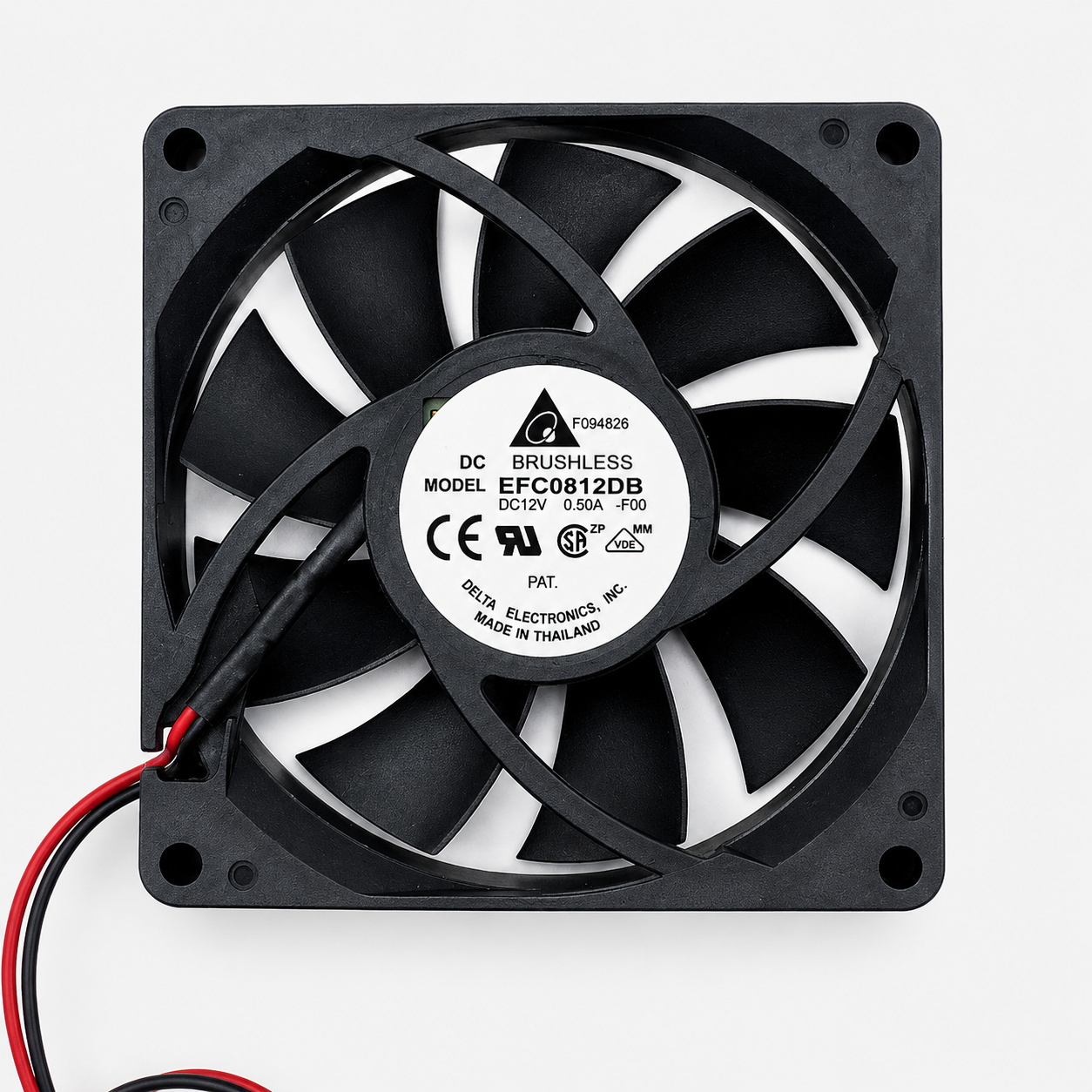 12V 8015 0.50A Brushless DC Cooling Blade Fan
