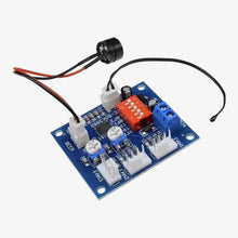 Load image into Gallery viewer, 12V PWM DC Fan Speed Controller Variable Speed Temperature Speed Controller with Temperature Probe High Temperature Alarm