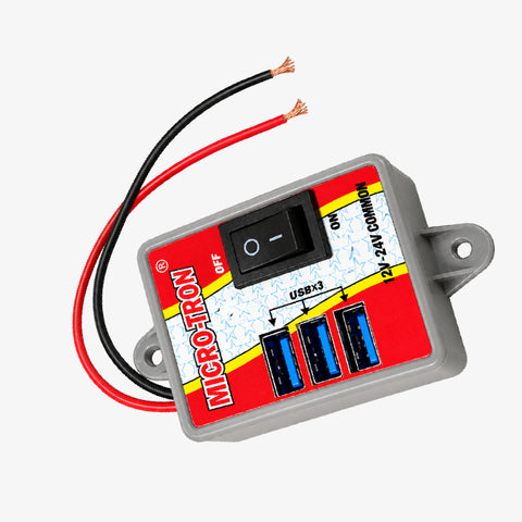 12V/24V 3-Port USB Charging Power Module with ON/OFF Switch