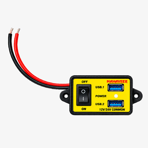 12V/24V Dual USB Charging Power Module with ON/OFF Switch
