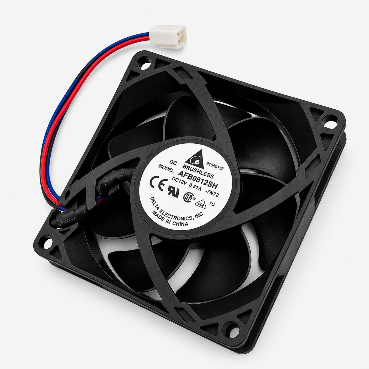 12V 8025 Brushless DC Cooling Blade Fan