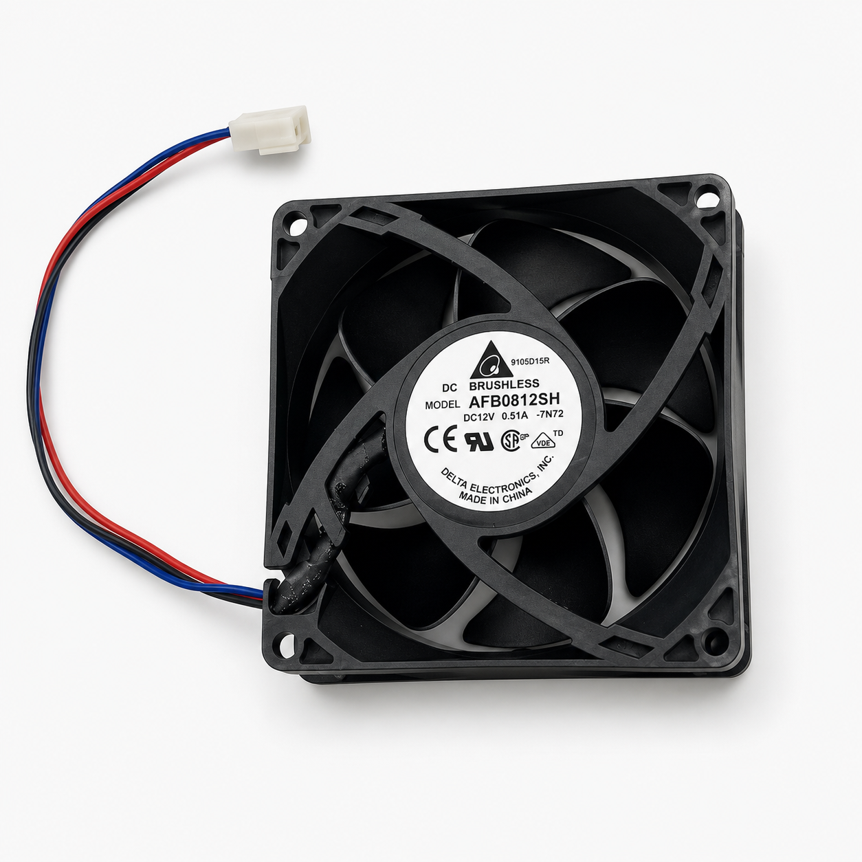 12V 8025 Brushless DC Cooling Blade Fan