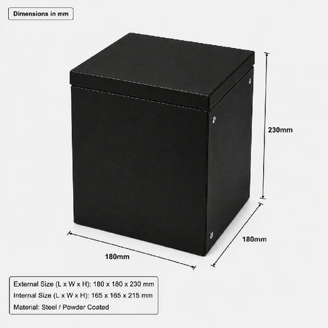 Metal Battery Box For Lithium Battery Pack - (180x182x230mm)