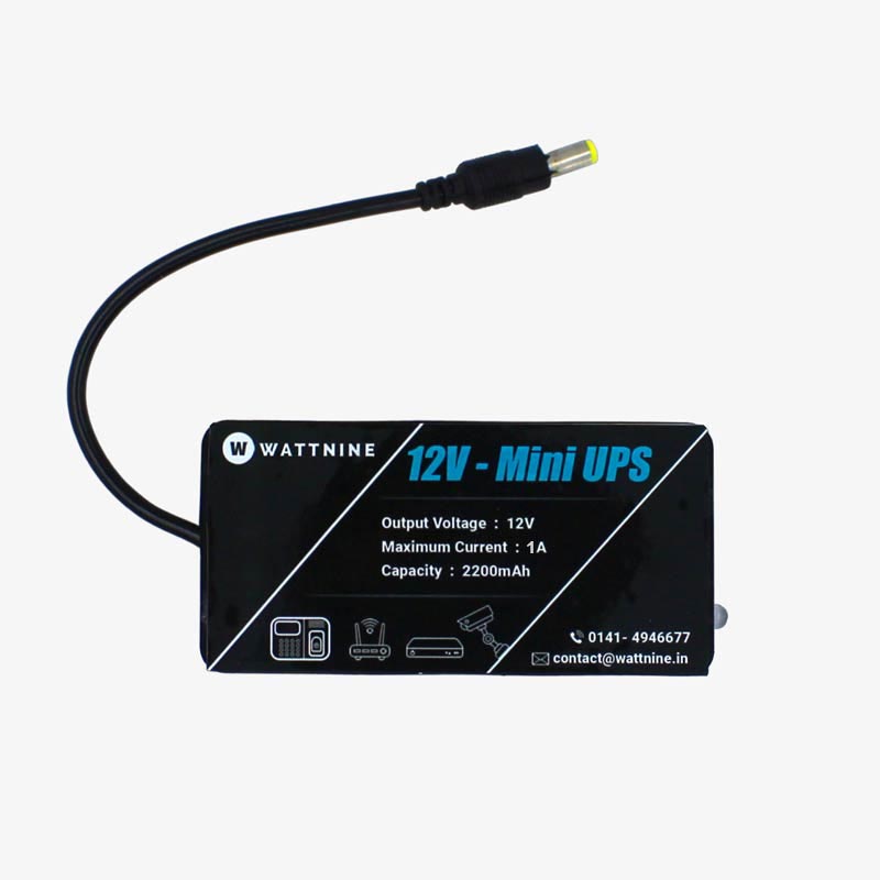 12V Mini UPS for WiFi Router and CCTV Camera
