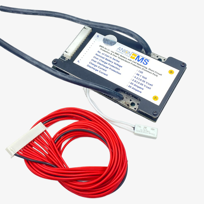 13S 48V 20A BMS for Lithium Ion NMC Battery With Cell Balancing (Common Port)