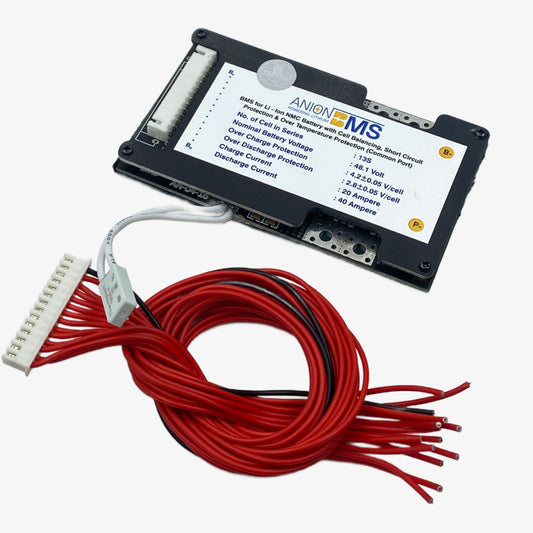 13S 48V 40A BMS for Lithium Ion NMC Battery With Cell Balancing (Common Port)