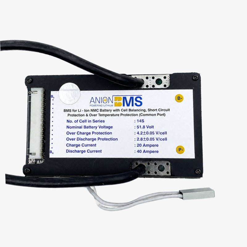 14S 48V 40A BMS for Lithium Ion NMC Battery 