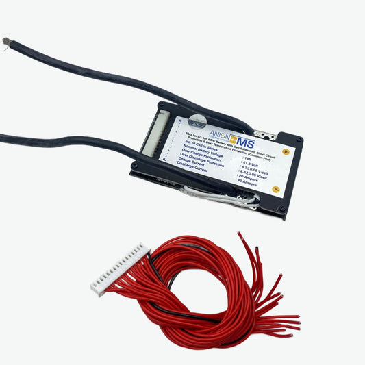 14S 48V 40A BMS for Lithium Ion NMC Battery With Cell Balancing (Common Port)