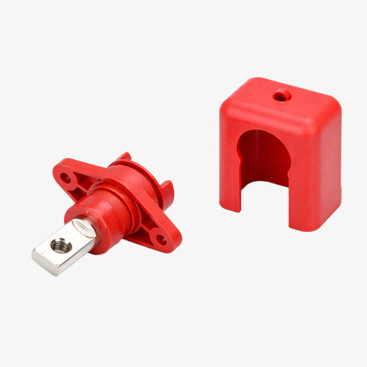 200A Lithium Battery Terminals Wall Mounted Energy Terminals Block - Red