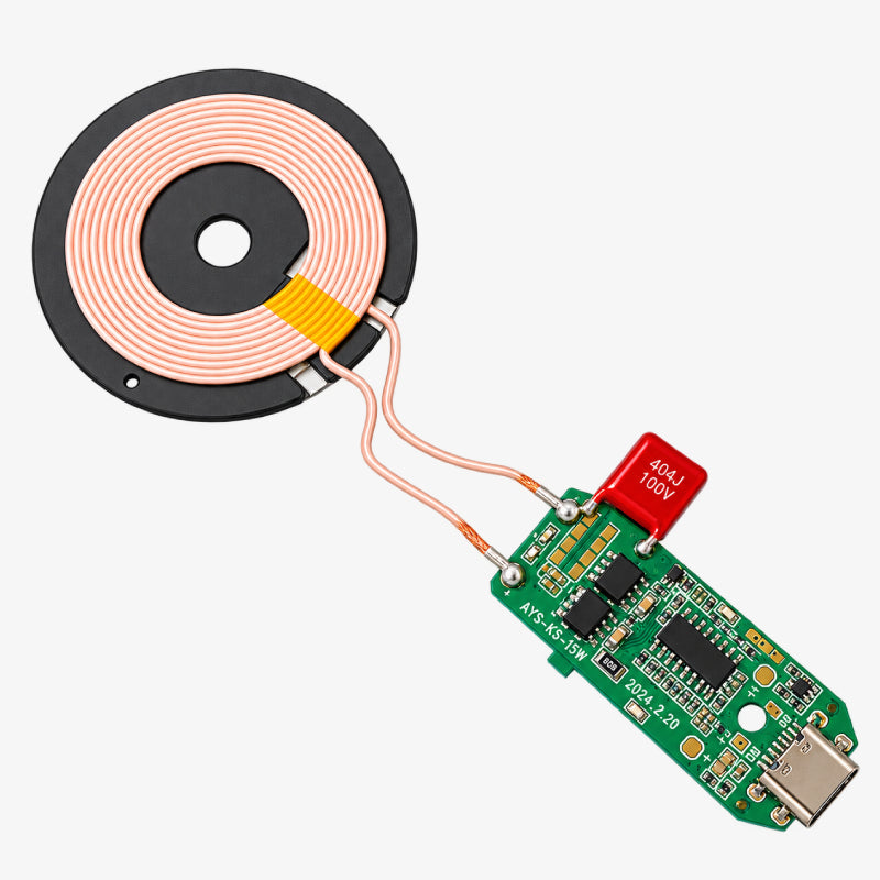 15W Wireless Charging Transmitter Module Type-C Connector