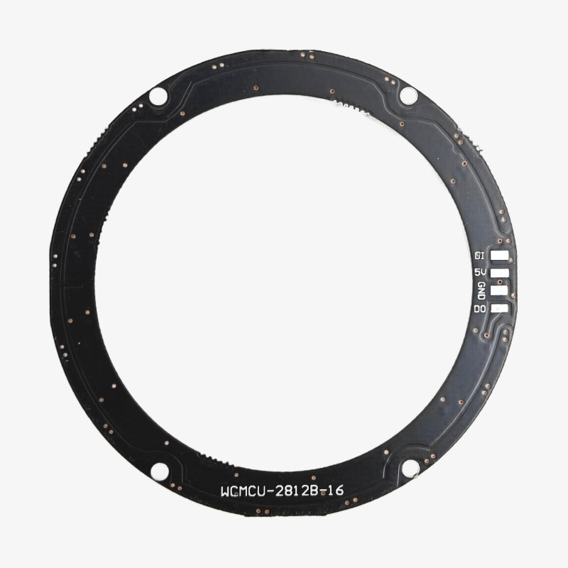16-Bit WS2812B 5050 RGB LED Circular Full-Color Addressable Ring Light Development Board