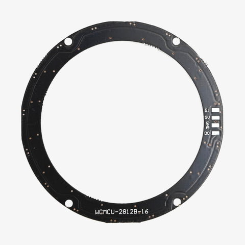 16-Bit WS2812B 5050 RGB LED Circular Full-Color Addressable Ring Light Development Board