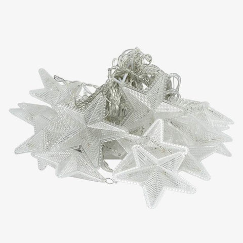 16 Star V Shaped Gateway Curtain String Lights with 8 Flashing Modes 