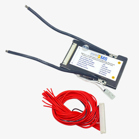 16S 60V/59.2V 60A BMS for Lithium Ion NMC Battery With Cell Balancing (Common Port)