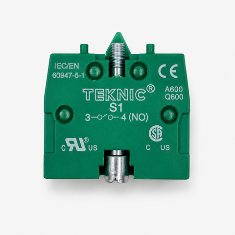 Ceyone ZB2-BE101 Green Push Button Contact Element For Elevator 22.5mm GREEN (NO)