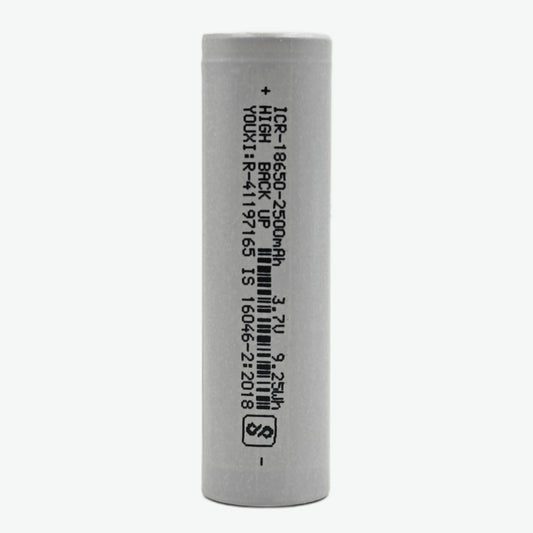 18650 Li-ion 2500mAh Rechargeable Battery Copy