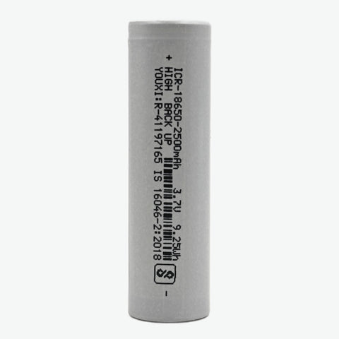 18650 Li-ion 2500mAh Rechargeable Battery Copy