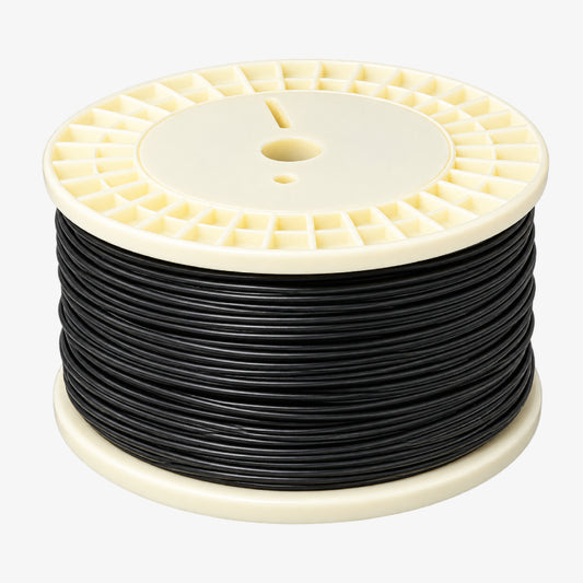18AWG Solid Core PVC Wire 0.8sq.mm - Black