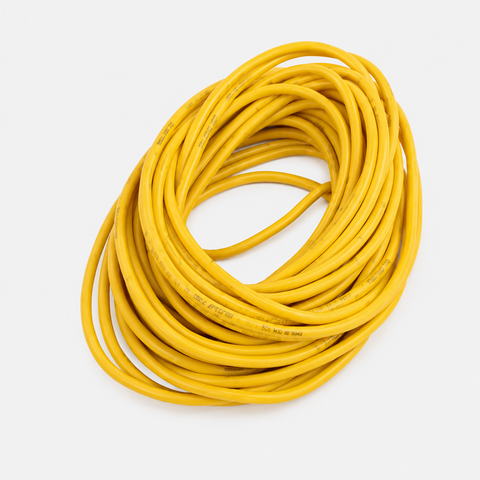 18AWG Silicone Wire YELLOW (1 meter) - High Quality Ultra Flexible for Battery Packs