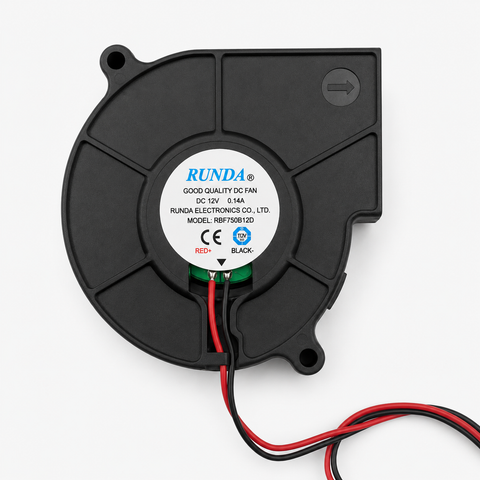 7530 12V DC Powerful Blower Cooling Fan (75x75x30mm)
