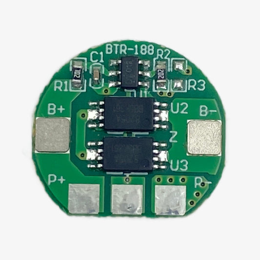 1S 3A 18650 (NMC) Lithium Battery BMS Round Shape Without Nickel Strip