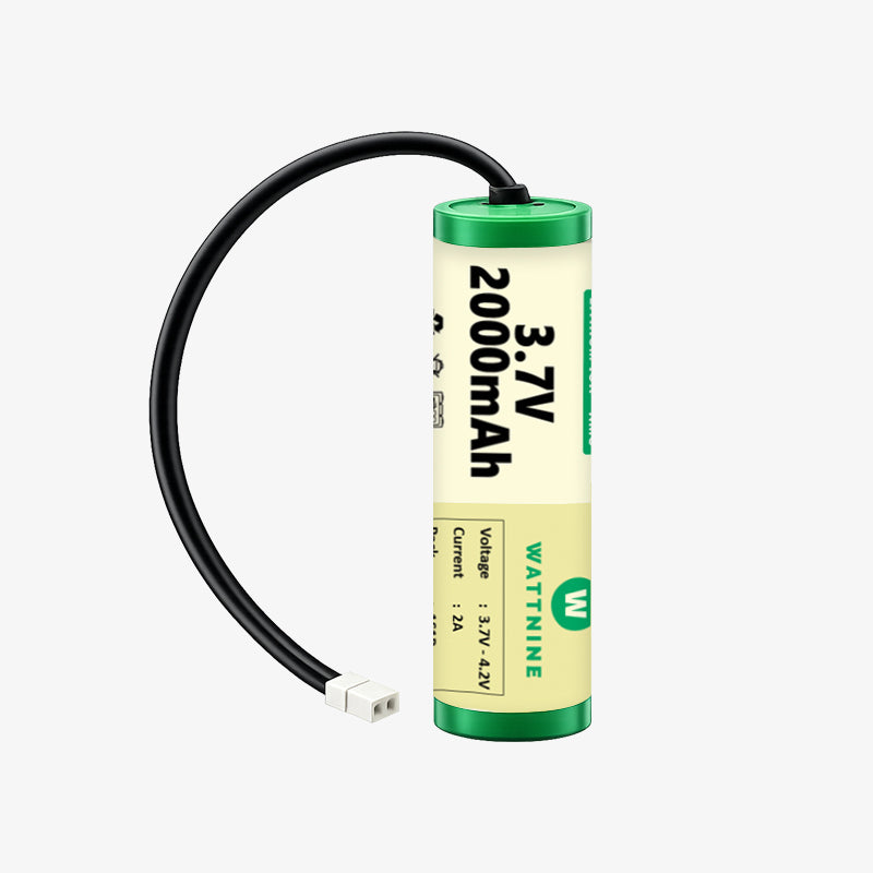 WATTNINE® 3.7V 2000mAh Rechargeable Lithium-ion Battery Pack with Warranty for GPS, CCTV, and Commercial Application