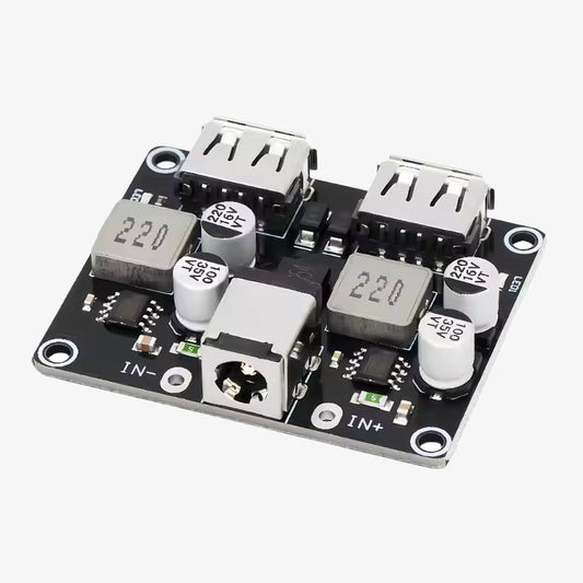 2-Channel USB QC3.0 QC2.0 DC-DC Buck Converter Charging Step-Down Module