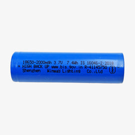 18650 Li-ion Rechargeable Battery (2000 mAh)