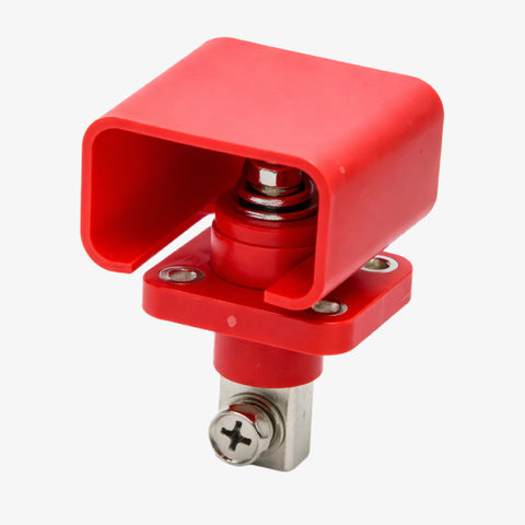 200A Lithium Battery Terminal Block Wall Mount Power Distribution Terminal Red
