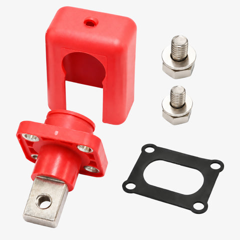 200A Lithium Battery Terminal Block Wall Mount Power Distribution Terminal Red