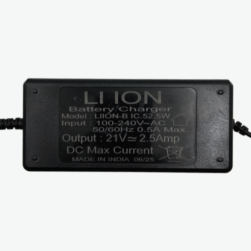 21V 2.5A Lithium-Ion Battery Charger for 5S NMC Battery Pack