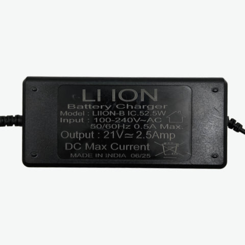 21V 2.5A Lithium-Ion Battery Charger for 5S NMC Battery Pack
