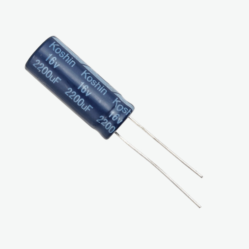 2200uF 16V Radial Electrolytic Capacitor