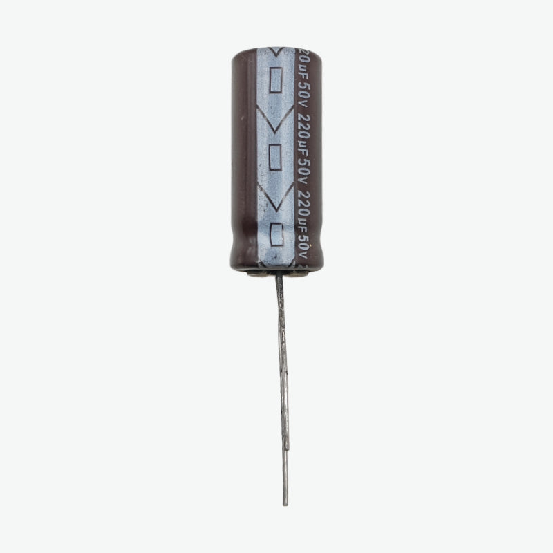 220uF 50V Radial Electrolytic Capacitor - Through Hole Package