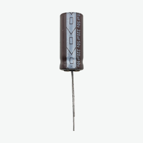 220uF 50V Radial Electrolytic Capacitor - Through Hole Package