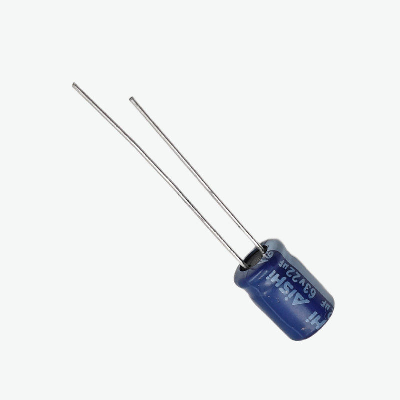 22 uF 63V Radial Electrolytic Capacitor - Through Hole Package