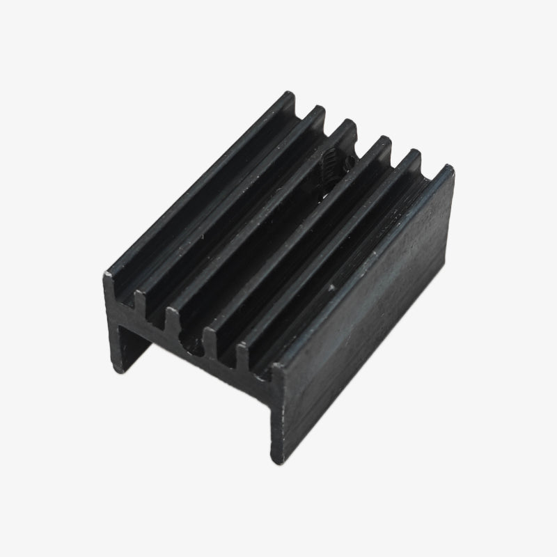 TO-220 Black Aluminum Heat Sink - SYN1510 20mm