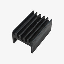 Load image into Gallery viewer, TO-220 Black Aluminum Heat Sink - SYN1510 20mm