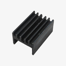 TO-220 Black Aluminum Heat Sink - SYN1510 20mm