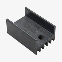 Load image into Gallery viewer, TO220 Black Aluminum Heat Sink - SYN1510 20mm