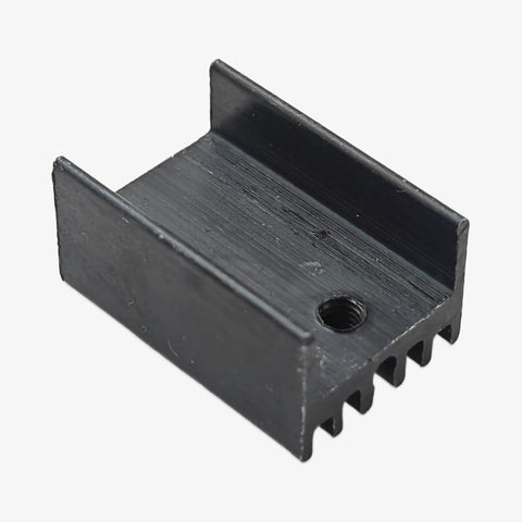TO220 Black Aluminum Heat Sink - SYN1510 20mm
