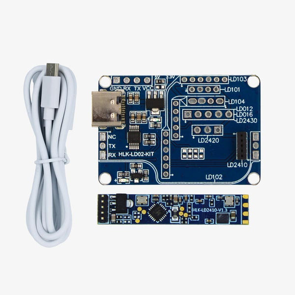 Produktbild von HLK-LD2410B FMCW 24G Radarsensor – Präsenzerkennung Mit Herzschlag-Erkennung, 5 M Reichweite, Bluetooth & UART, Für Smarte Projekte