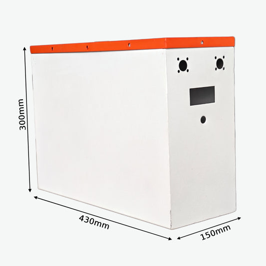 24V Metal Sheet Box For Lithium Battery Pack - (430x155x305mm)