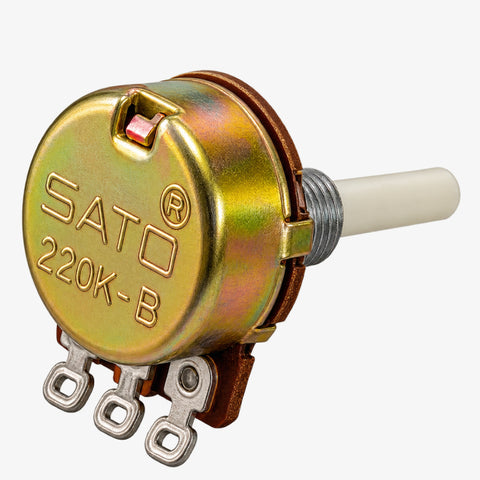 220K Rotary Potentiometer - 220k ohm Linear Taper Variable Resistor (3-Pin Panel Mount)